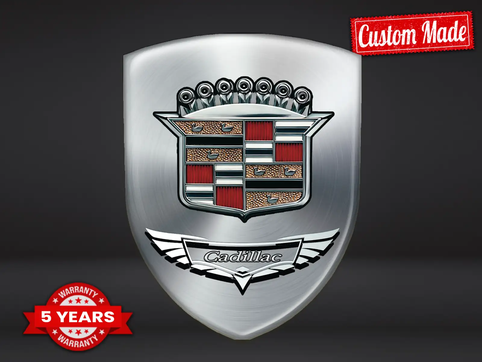 Cadillac Pegatina Silicona Pro Profesional Personalizable ST